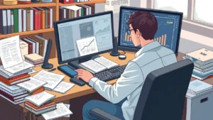 باحث جامعي يحقق التوازن بين الاستقلالية والتعاون باستخدام الذكاء الاصطناعي وأدوات التعاون.